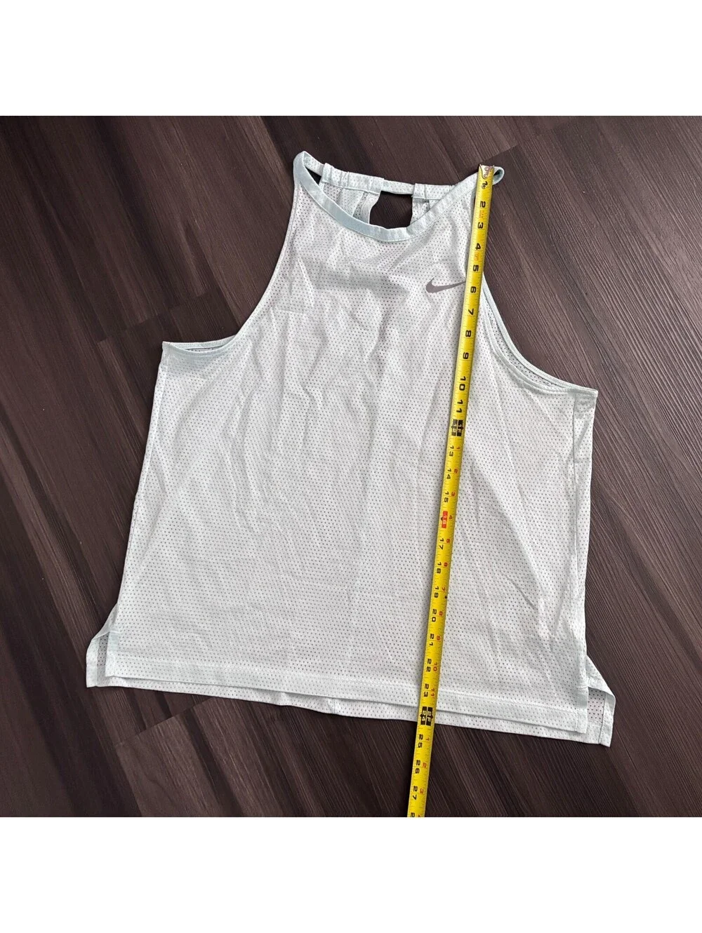 Nike Breathe Running Tank Top Size Medium Lightweight Blue Breathable